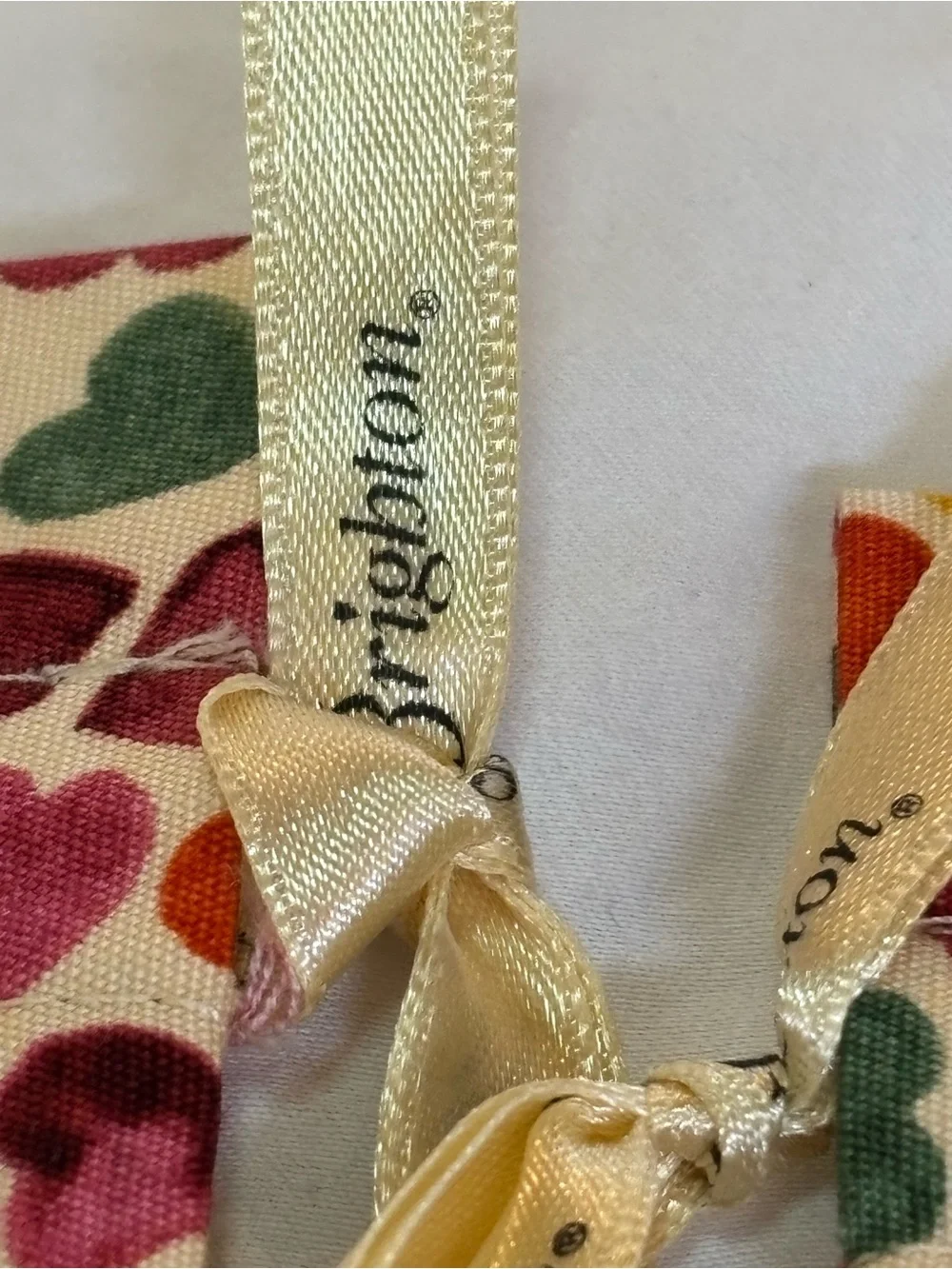 Brighton Set of 3 Colorful Heart Print Jewelry Dust Bags Pouches